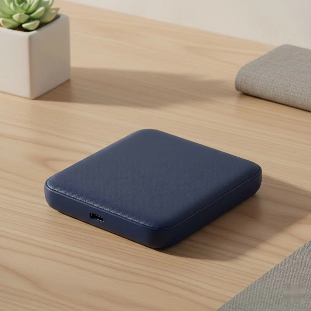 15W wireless charger pad with a smartphone charging