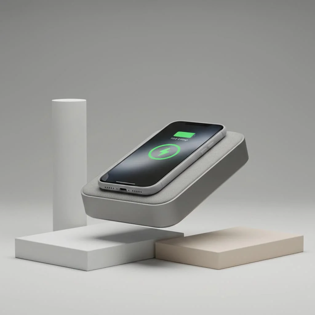 Samsung Galaxy phone charging on a fast wireless charger
