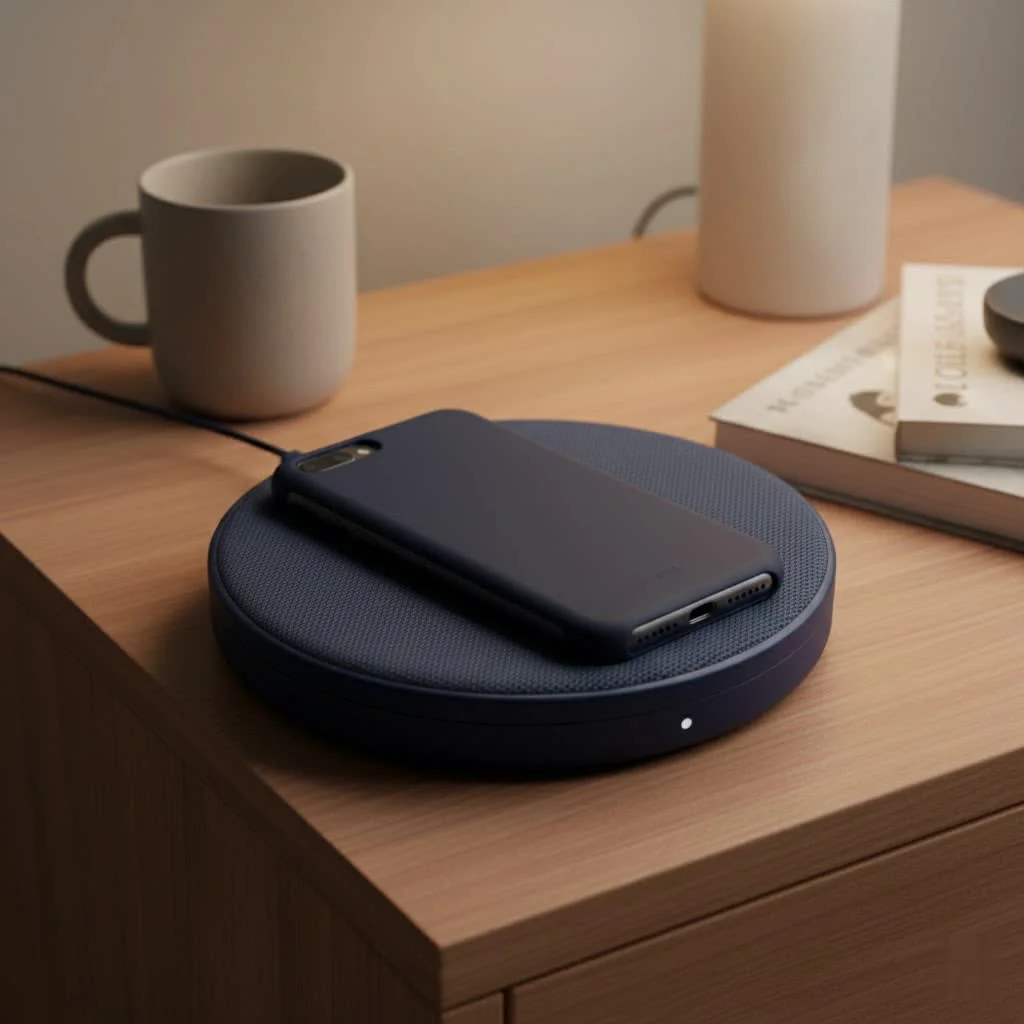 MagSafe wireless charger securely attached to an iPhone